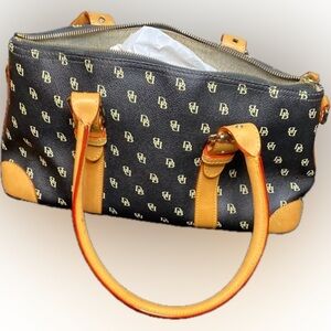 Dooney & Bourke Black and Tan Tote Bag NWOT.. never used